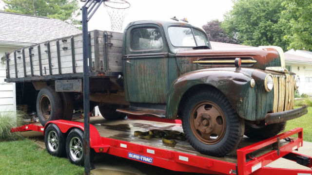 1946 Ford Grain Stake Truck Rare Vintage Antique Survivor