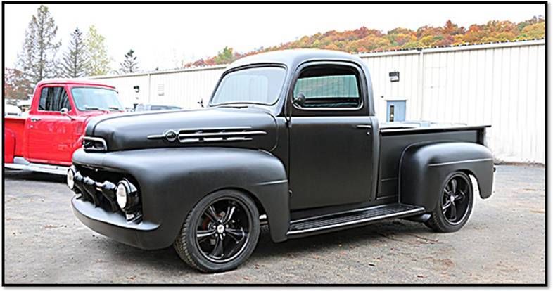 1951 Ford F1 Street Rod Truck Ground up Build Hot Rod Black for sale in