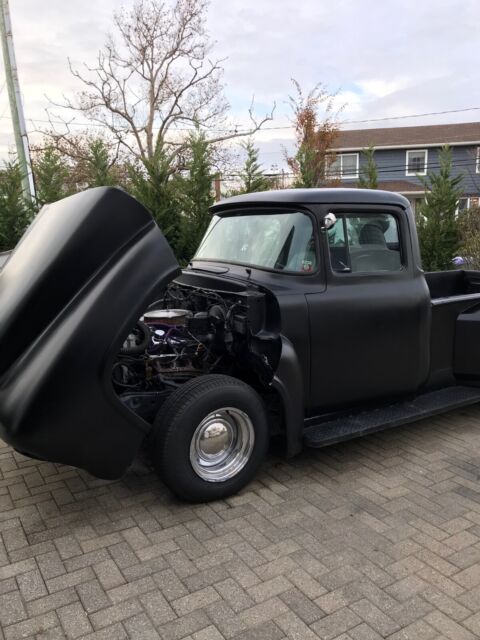 1956 Ford F100 “rat Rod” Pickup Black Rwd Automatic 4216