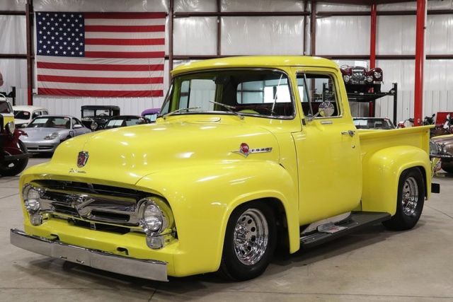 1956 Ford F150 1 Yellow Pickup Truck 429cid V8 Automatic