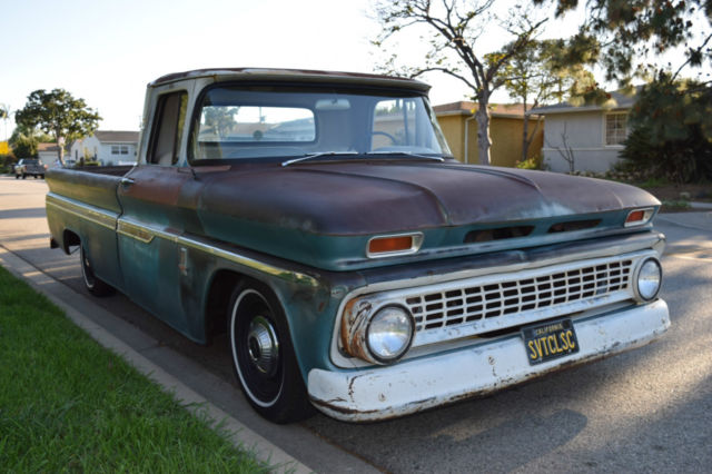 1963 Chevrolet Chevy C10 Custom Fleet Side Pick Up Truck Original Patina