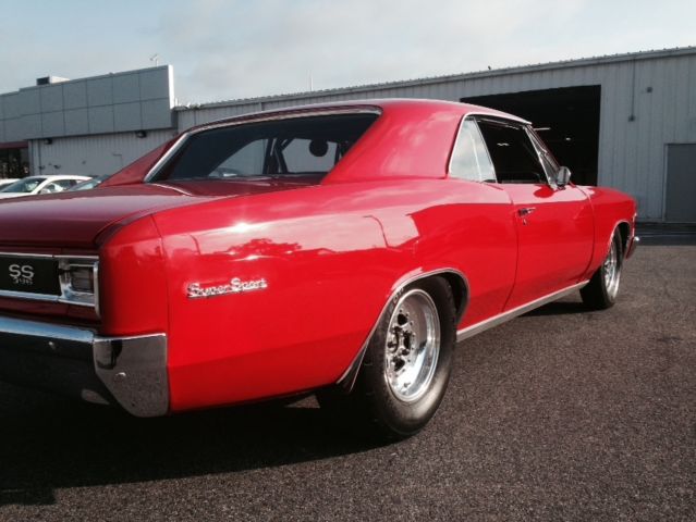 1966 Chevrolet Chevelle Ss Tribute Car Red Two Door Black