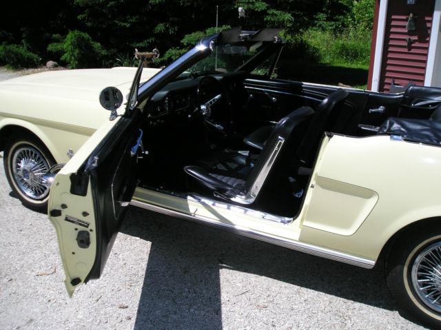 1966 Ford Mustang Convertible Springtime Yellow With Black