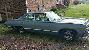 1967 Chevrolet Impala 4 Door Sedan Light Blue 109k Miles