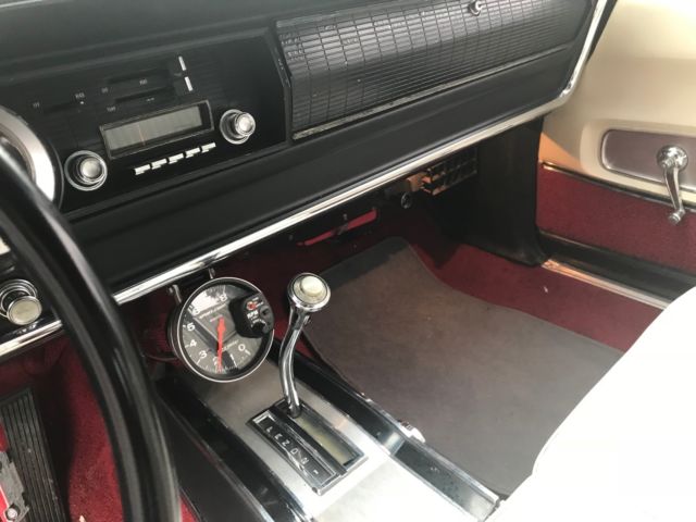 1967 Dodge Charger 440 Red With White Interior Bucket
