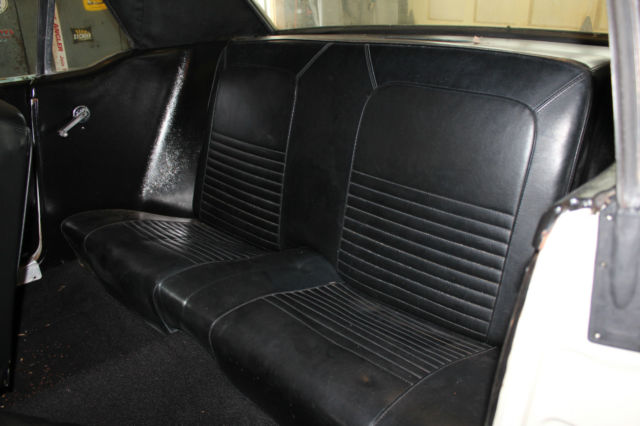 1967 Mustang Coupe White Black Vinyl Top Black Interior
