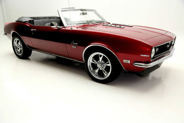 1968 Camaro Ss Convertible 350 With 4 Barrel Carb Black And