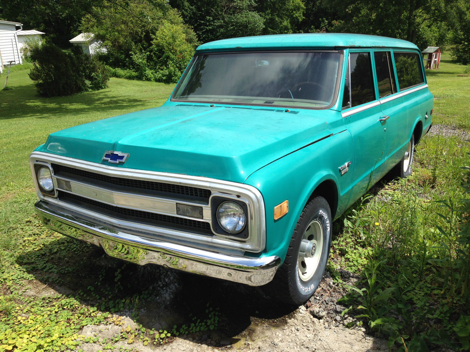 1969 Chevy Suburban 3 Door Runs Drives Factory A C