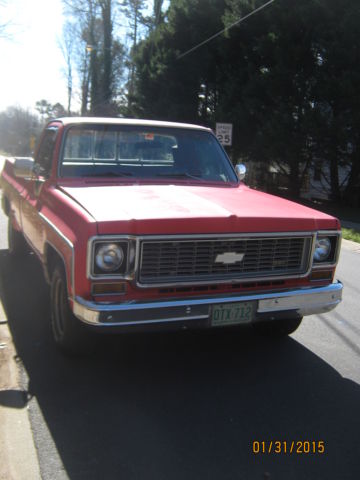 chevrolet 1974 c10 deluxe reserve pickup chevy truck custom charlotte carolina states north united