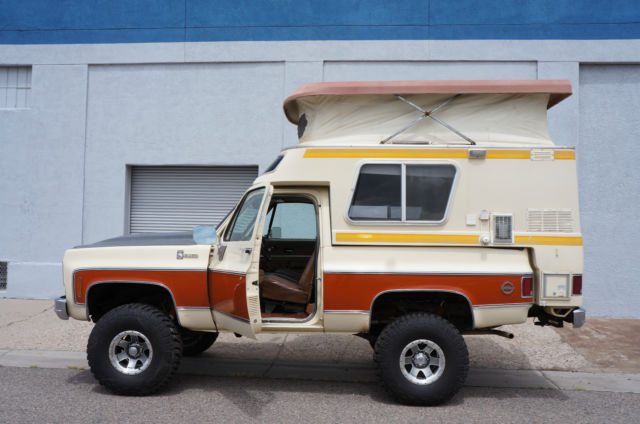 1976 chevrolet blazer chalet factory overland camper rust free 8