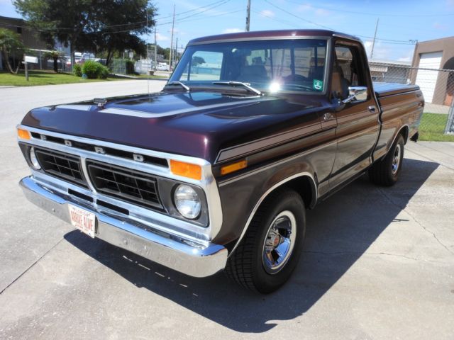 1977 FORD F100 STYLESIDE SHORT BED PICKUP TRUCK