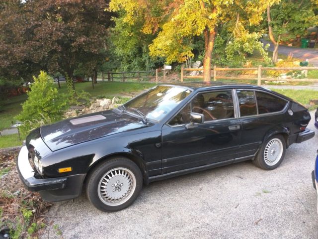 1985 Alfa Romeo Gtv6 With Mechanical Sunroof Black With