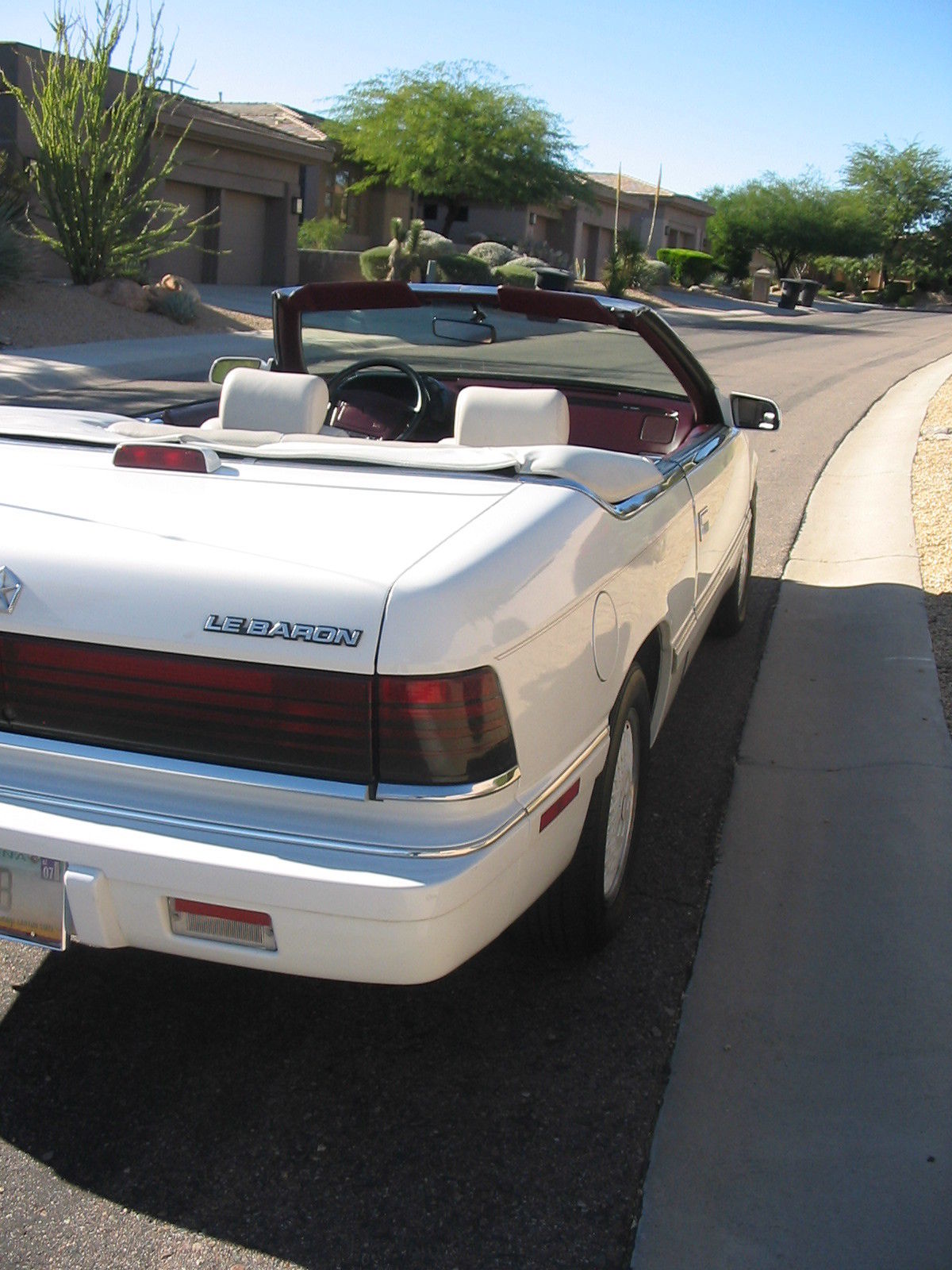 1990 Chrysler Gt Convertible Monocromatic Triple White W