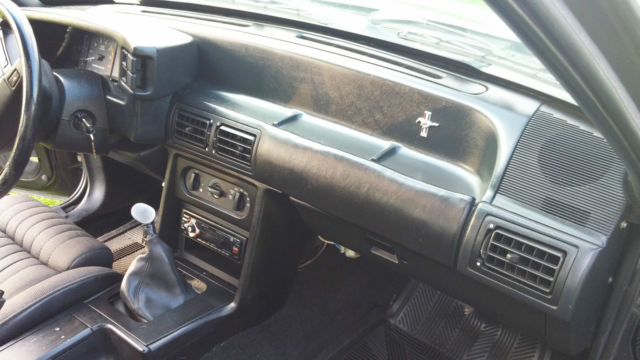 1990 Ford Mustang Gt 5 0 5spd Black Interior Rust Free Has