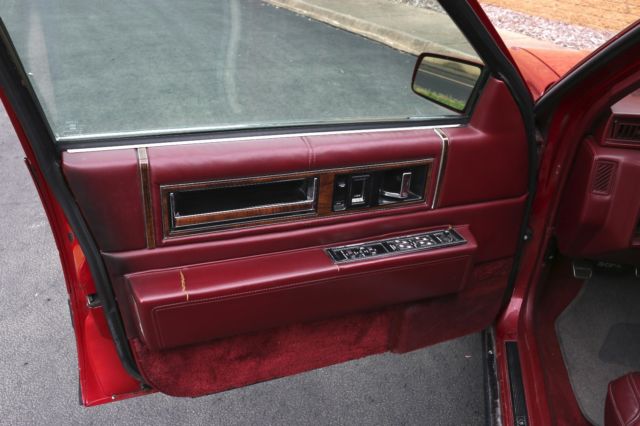 1991 Cadillac Deville Burgundy Red Sedan 4 Door Leather