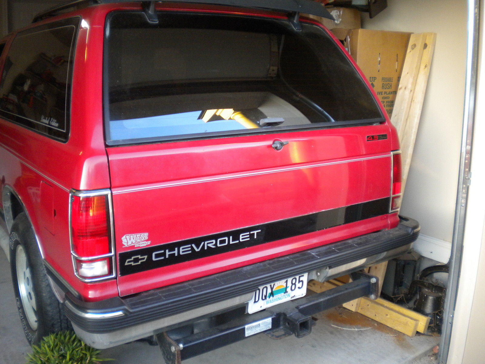 1991 Chevrolet S10 Blazer Tahoe Lt Sport Utility 4 Door 4 3l