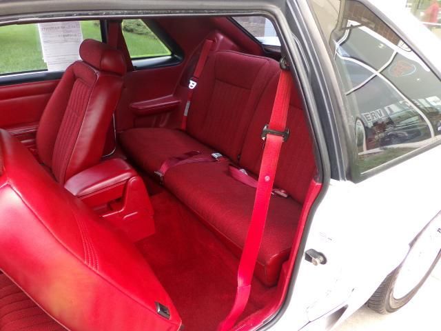 1991 Ford Mustang 5 0 White Car With Red Interior For Sale