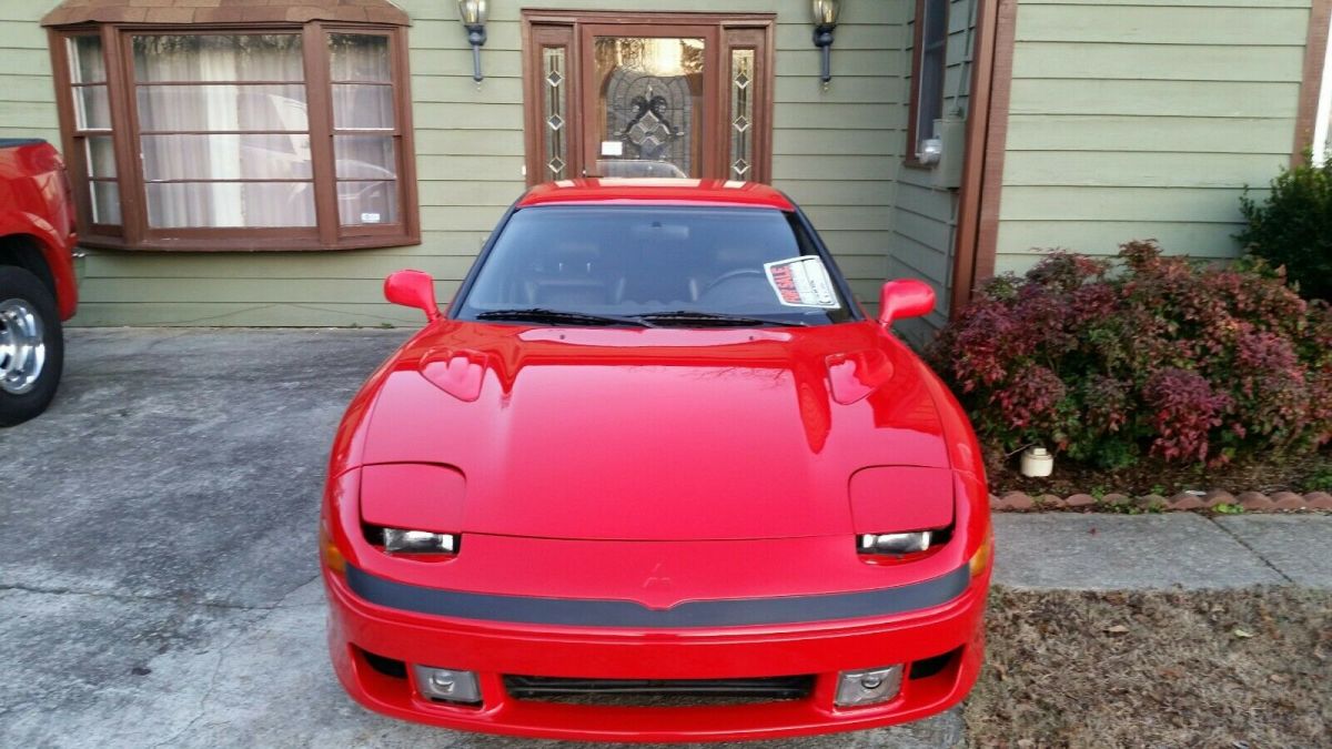 1991 Mitsubishi 3000gt VR4 Twin Turbo AWD FWS RED EXTERIOR