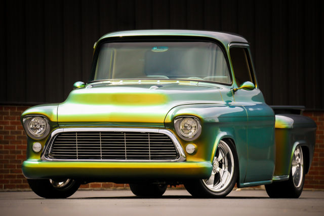 57 Chevy 3100 Show Truck 383ci 500hp Pearl Gold Green