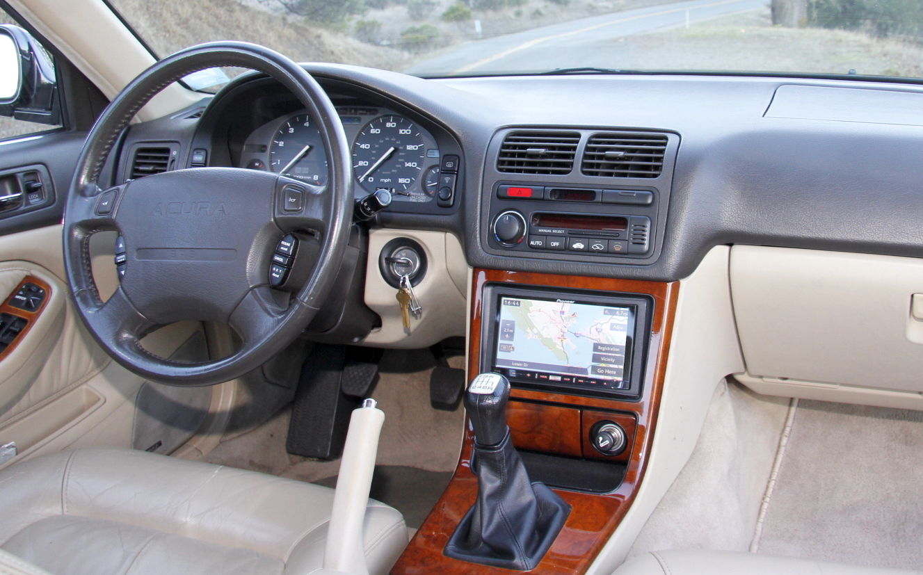Black 1994 Acura Legend GS 6 Speed Manual Sedan with Navigation - Low