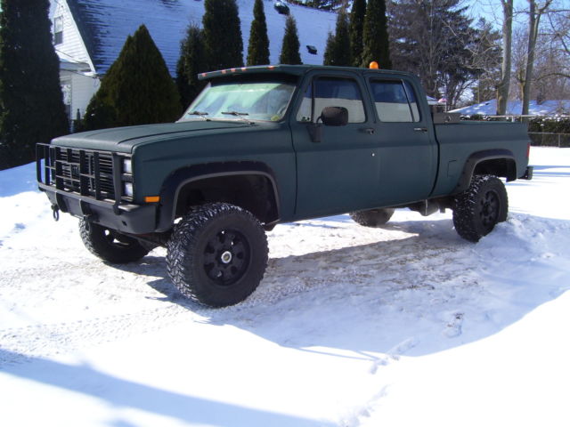 Chevy Crew Cab Short Bed Cucv M1008 Prof Spray On Bedliner Body 355