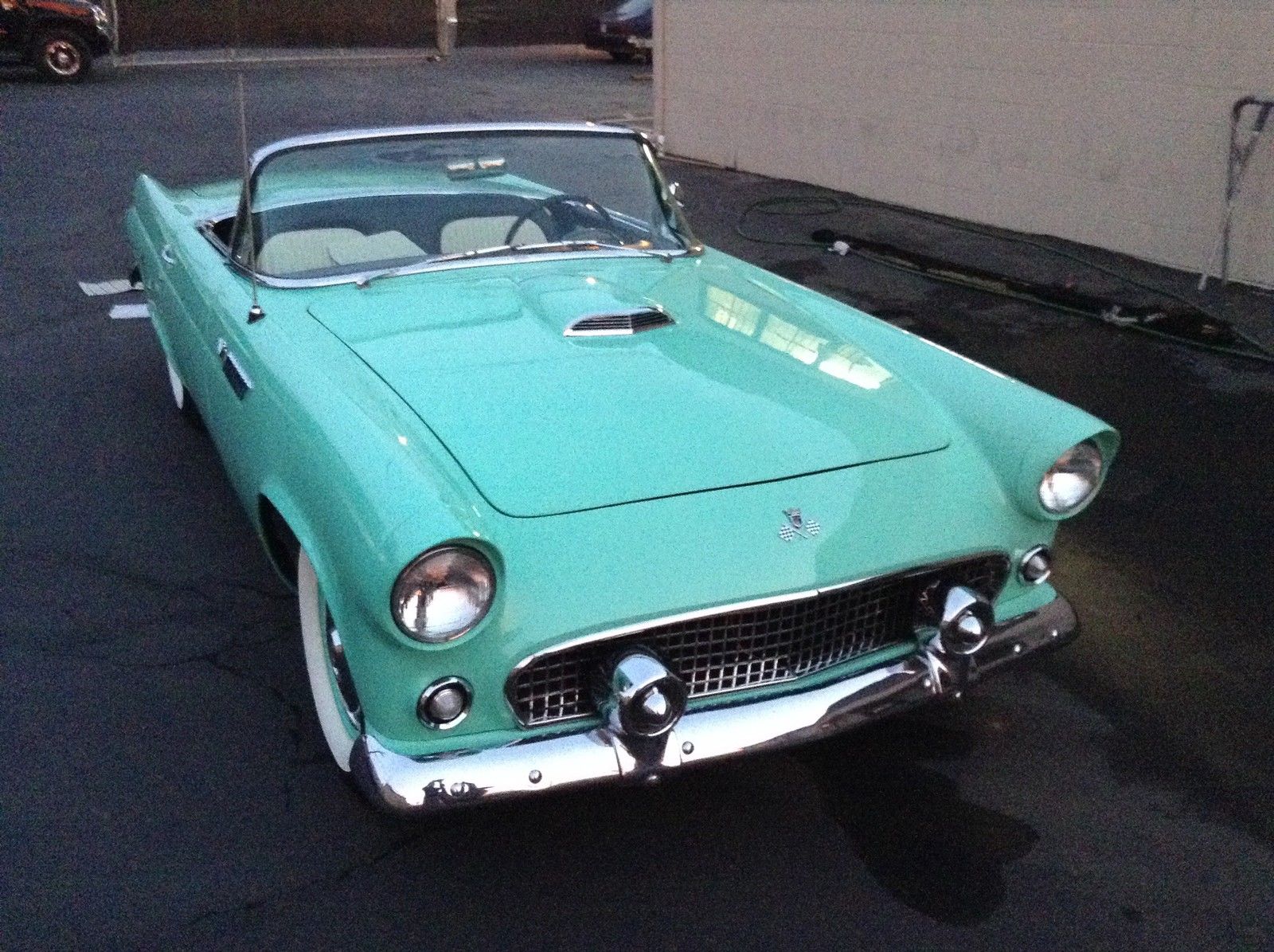 Seafoam green automatic Ford Thunderbird 1956 1957 Collector car T-bird