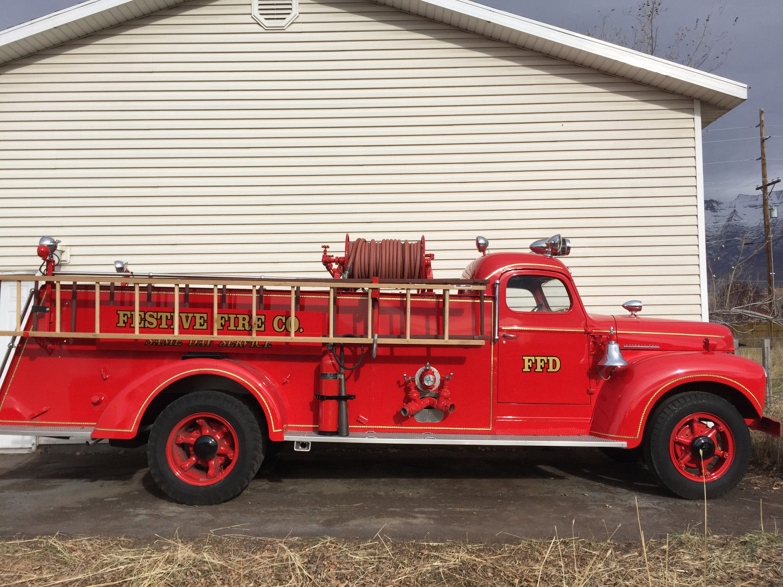 Vintage 1942 International Fire Truck