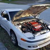 1993 3000gt Vr 4 Red With Tan Leather Interior Seats 5