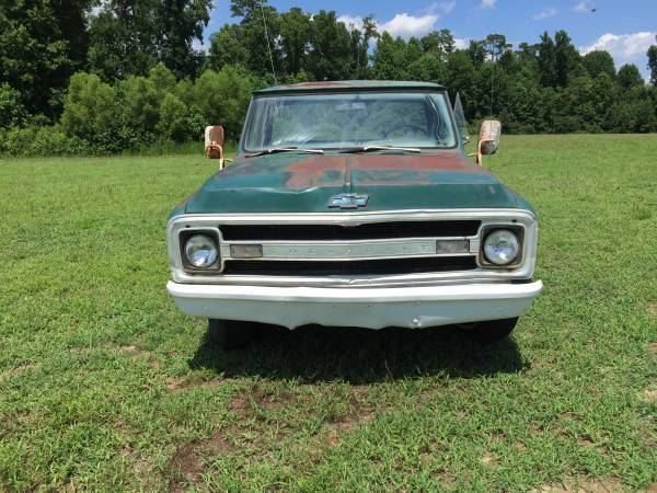 Green 1970 Chevrolet C-10 Standard Cab Pickup with Green interior