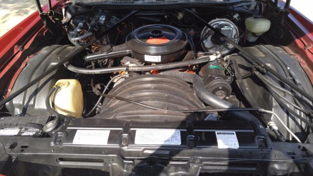 Maroon 1973 Chevrolet Monte Carlo Coupe with Black interior