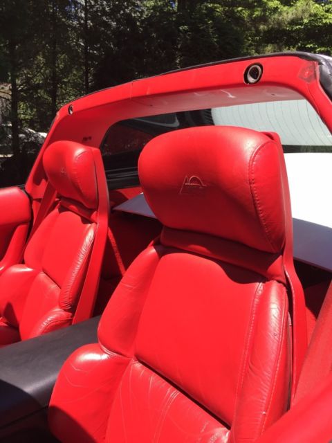 White 1993 Chevrolet Corvette Coupe with Red interior