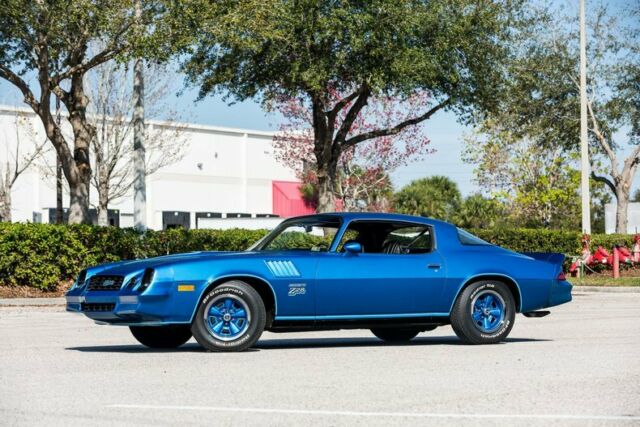 Blue 1978 Chevrolet Camaro Coupe with Black interior