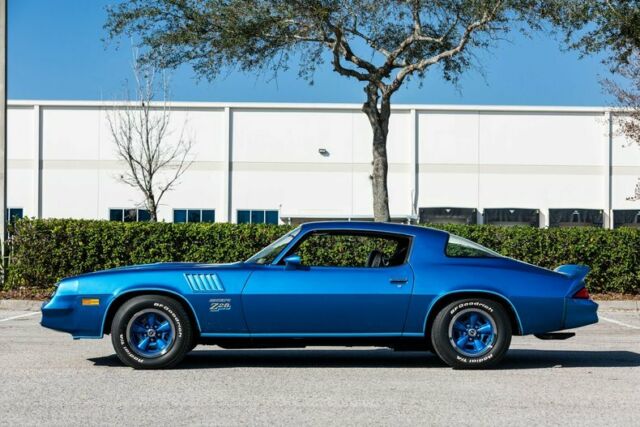 Blue 1978 Chevrolet Camaro Coupe with Black interior