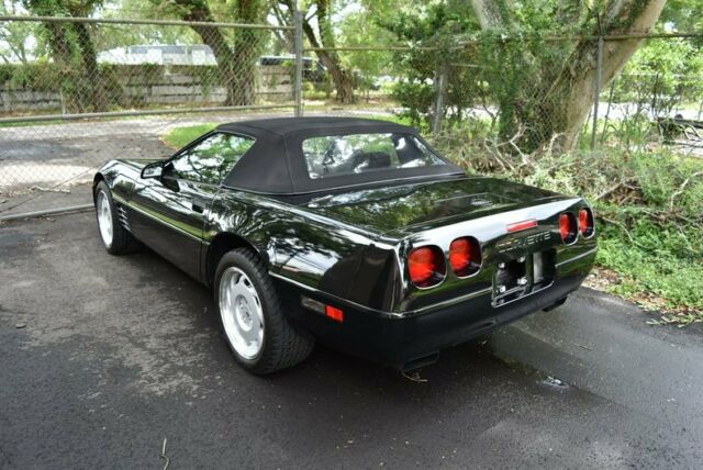 Black 1992 Chevrolet Corvette Convertible with Black interior