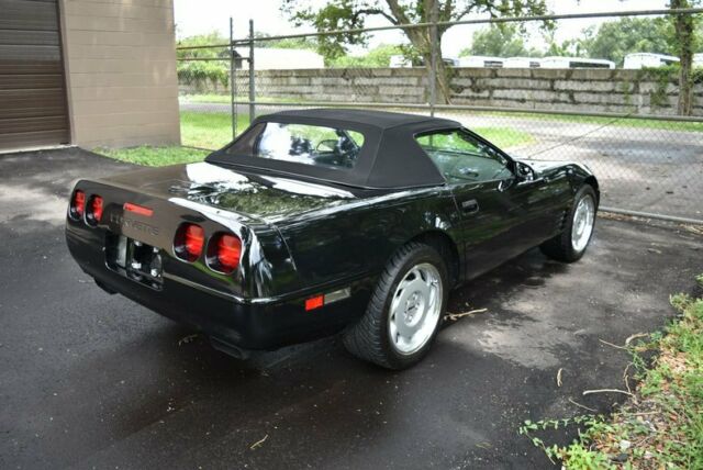Black 1992 Chevrolet Corvette Convertible with Black interior
