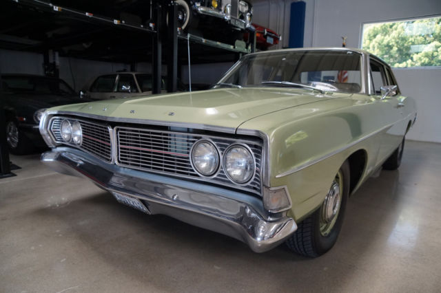 Green 1968 Ford Custom 500 2 dr Sedan Coupe with Green interior