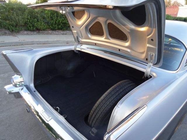 Black/Silver 1957 Chevrolet Bel Air/150/210 Sedan with Black interior
