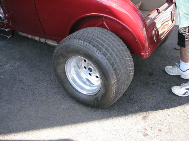 red 1930 Ford Model A Coupe with Tan interior