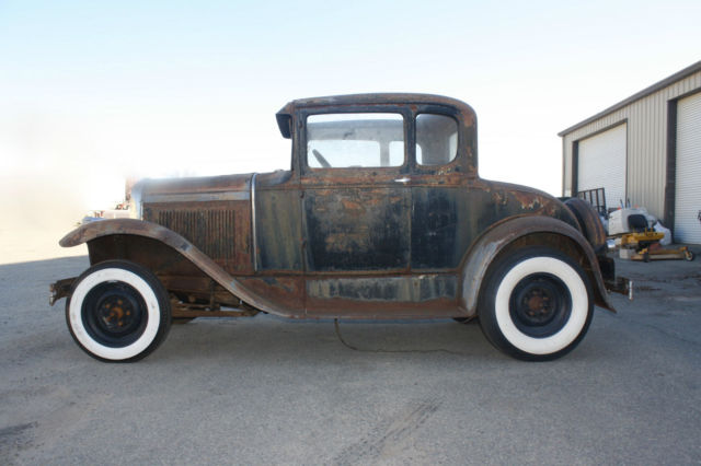 Black 1930 Ford Model A Coupe with Black interior