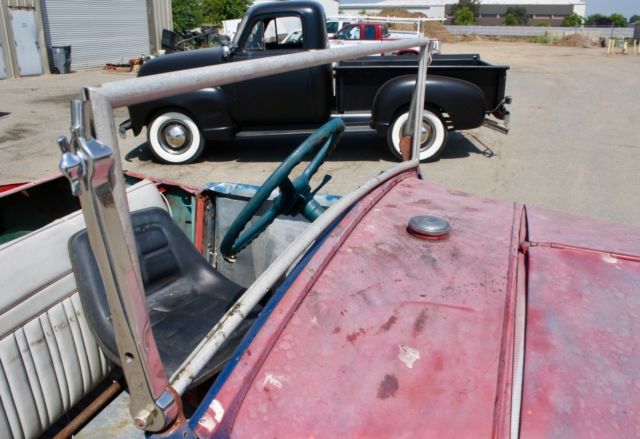 Red/White/Blue 1930 Ford Model A Roadster with Blue interior