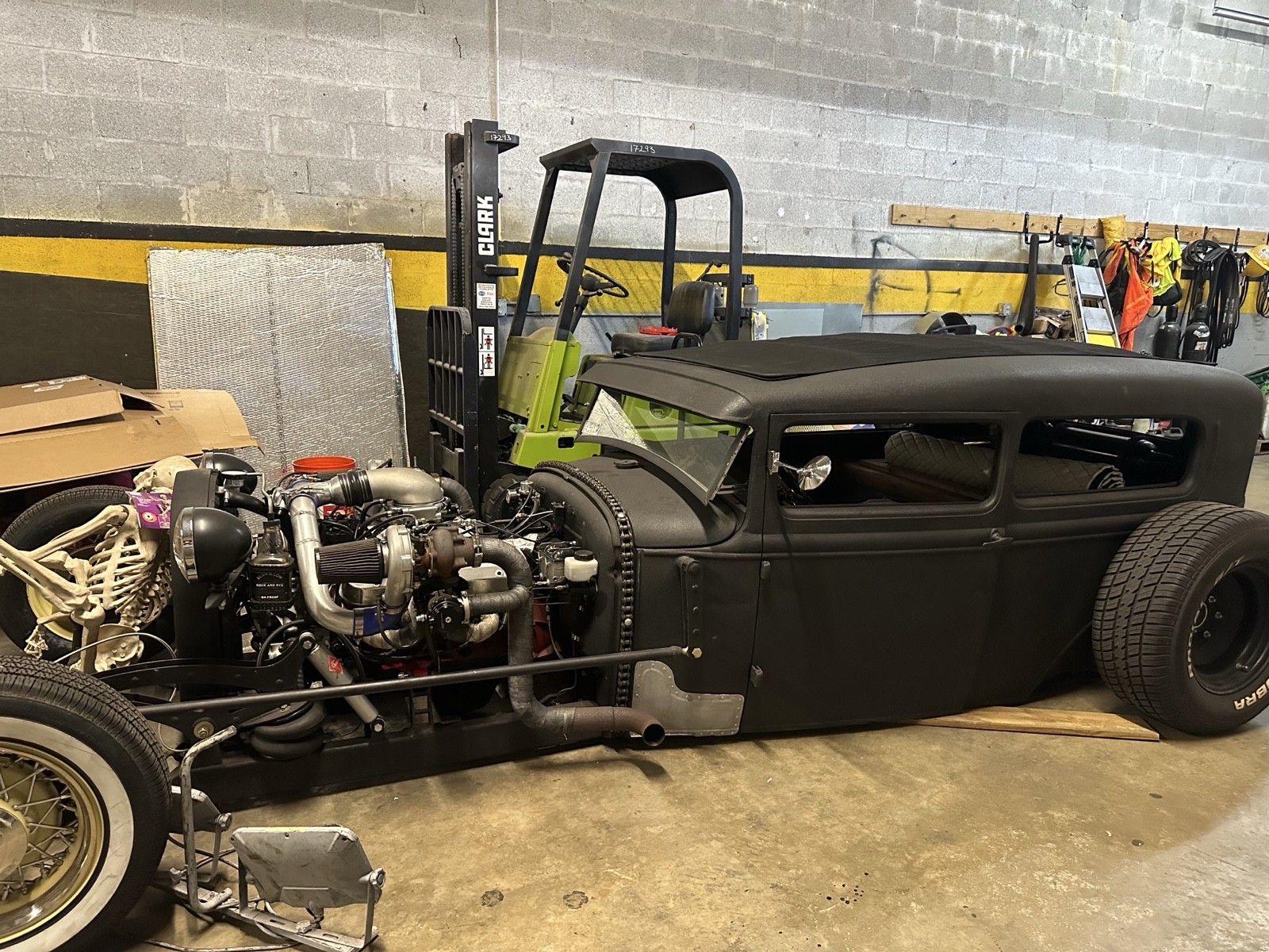 Black 1931 Ford Model A Coupe