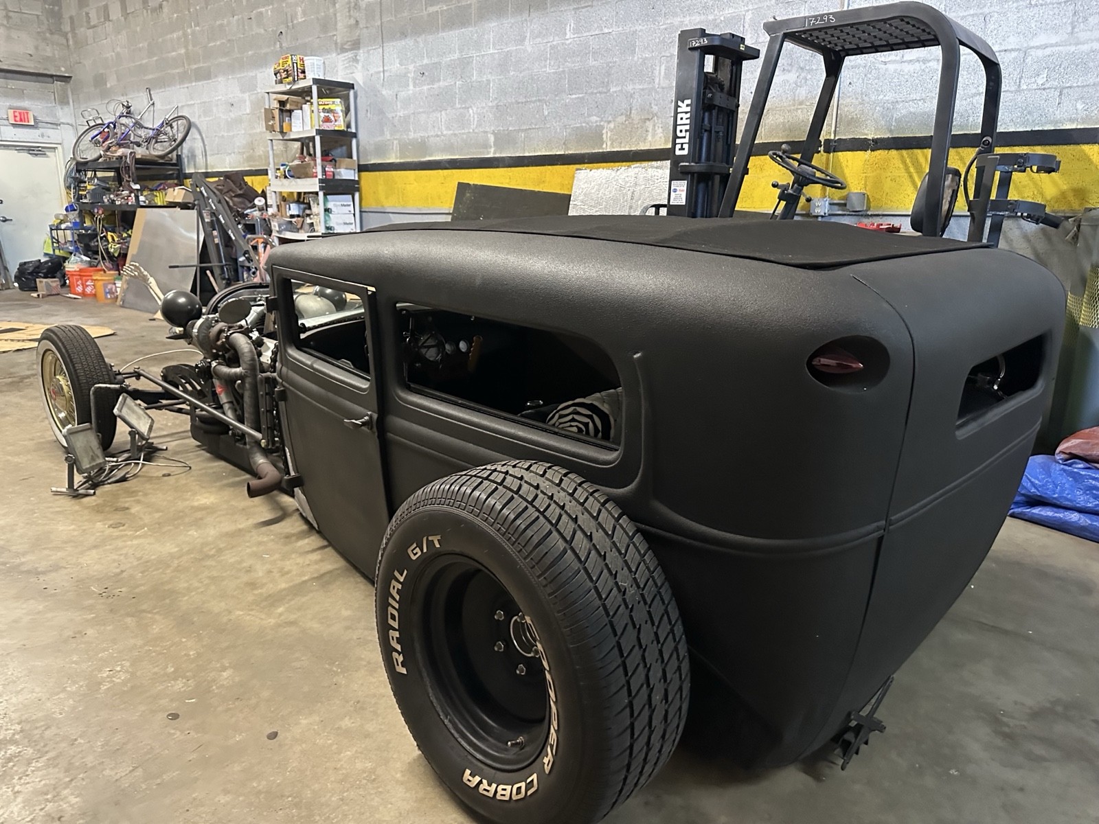 Black 1931 Ford Model A Coupe