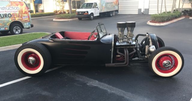 Black 1932 Ford Other Convertible with Red interior