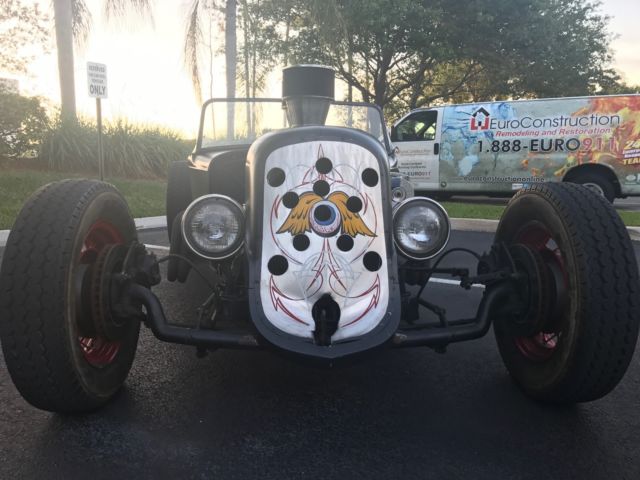Black 1932 Ford Other Convertible with Red interior