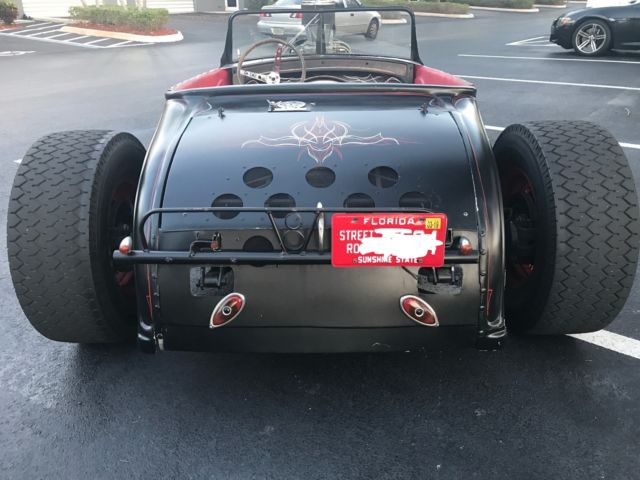 Black 1932 Ford Other Convertible with Red interior