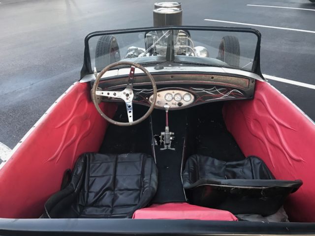 Black 1932 Ford Other Convertible with Red interior