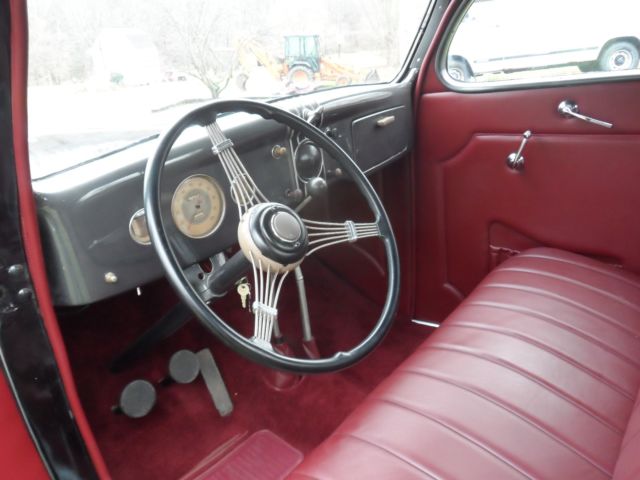 Black 1935 Ford Other Pickups Coupe with Burgundy interior
