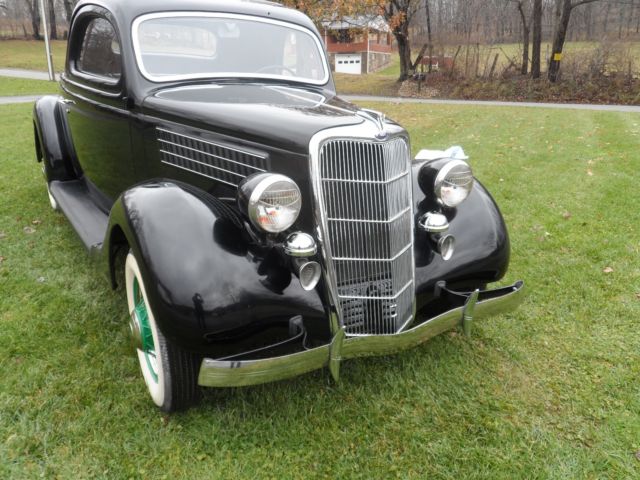 Black 1935 Ford Other Pickups Coupe with Burgundy interior