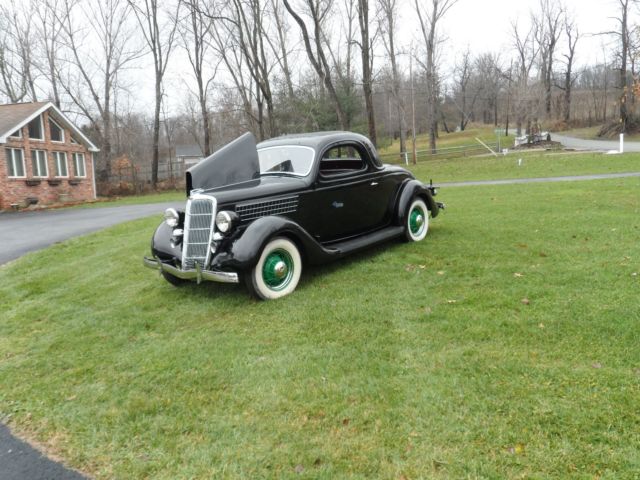 Black 1935 Ford Other Pickups Coupe with Burgundy interior