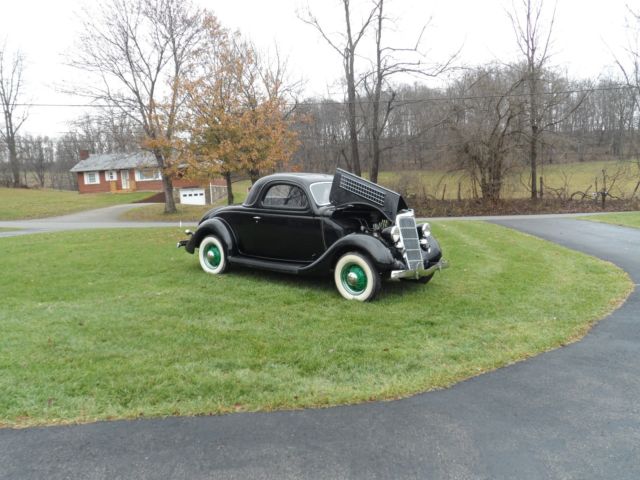 Black 1935 Ford Other Pickups Coupe with Burgundy interior